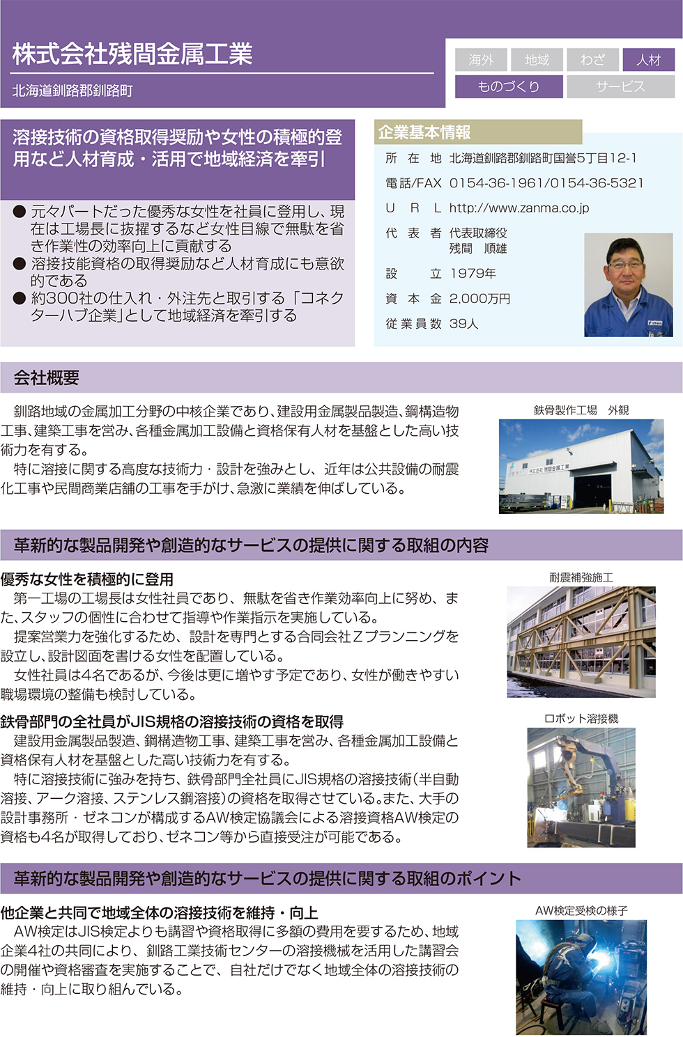 経済産業省「はばたく中小企業・小規模事業者300社」に選定されました