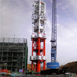【その他】釧路(春採)地上デジタル放送用アンテナ鉄塔 113m 建方・溶接工事